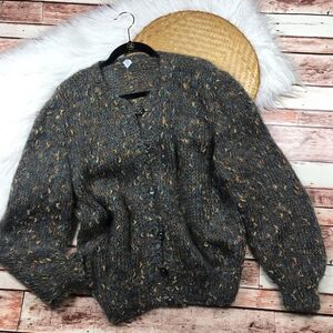 Vintage Multicolor Speckled Mohair Cardigan
